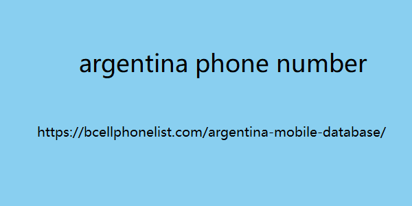 argentina phone number