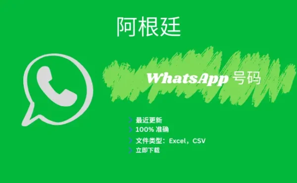 阿根廷 WhatsApp 号码