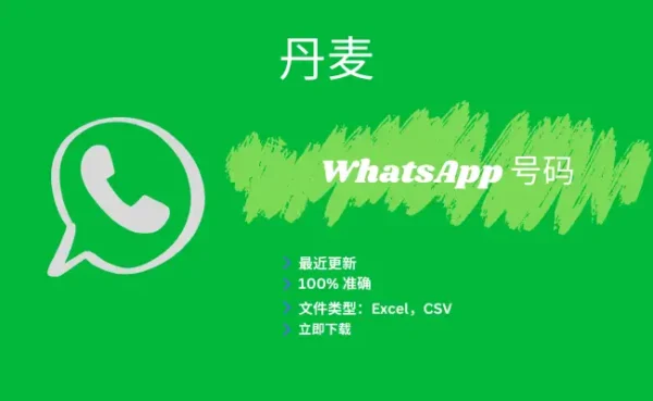 丹麦 WhatsApp 号码