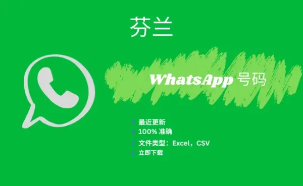 芬兰 WhatsApp 号码