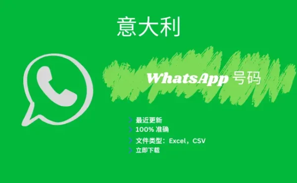 意大利 WhatsApp 号码