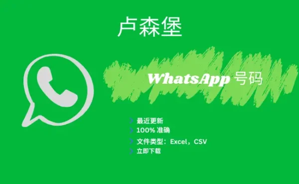 卢森堡 WhatsApp 号码