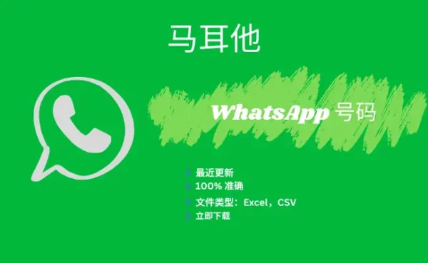 马耳他 WhatsApp 号码